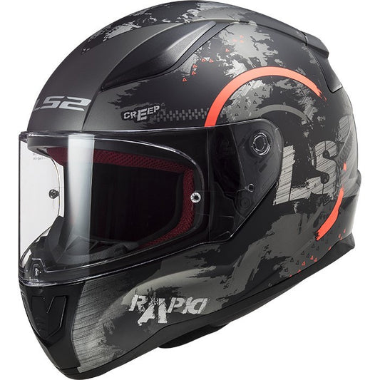 LS2 FF353 RAPID II CIRCLE M. TITANIUM FLUO ORANGE - 06