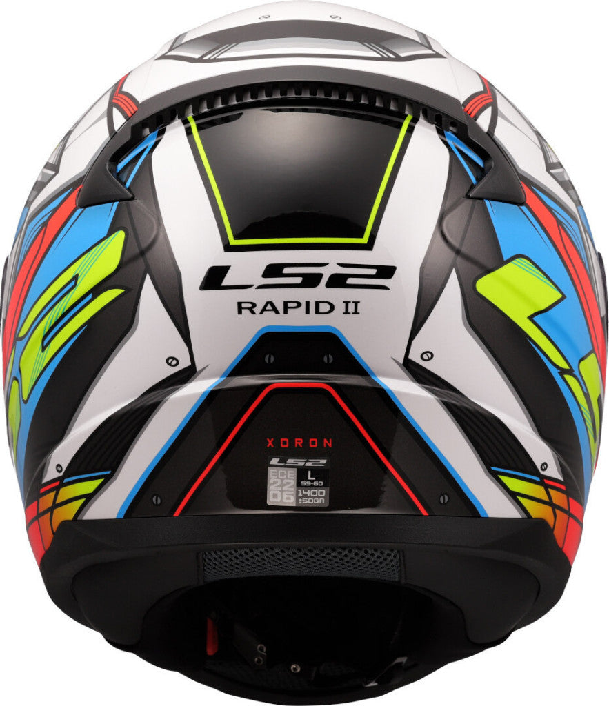 LS2 FF353 RAPID II XDRON WHITE NEON ORANGE