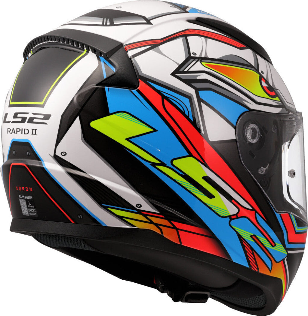 LS2 FF353 RAPID II XDRON WHITE NEON ORANGE