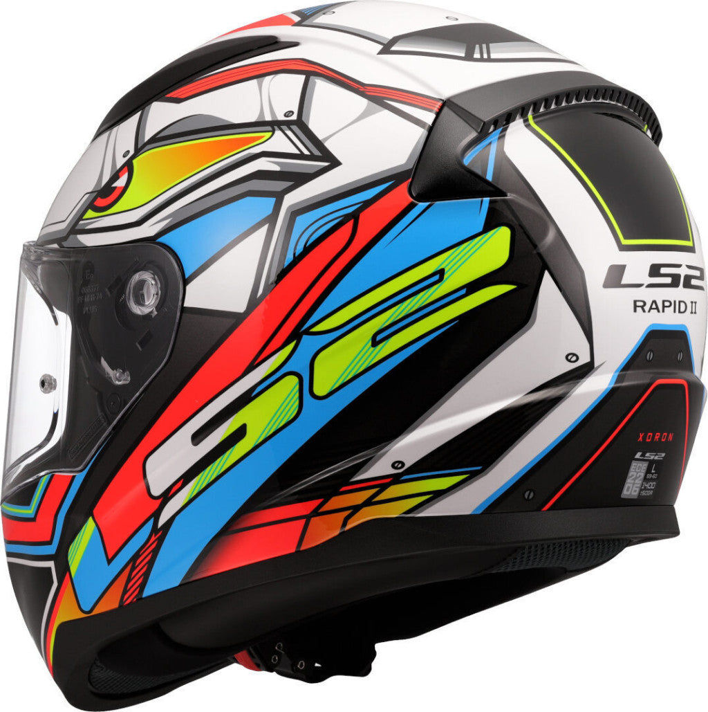 LS2 FF353 RAPID II XDRON WHITE NEON ORANGE