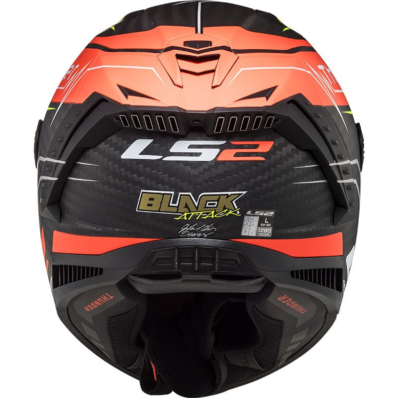 LS2 FF805 THUNDER C ATTACK MATT RED H-V Y