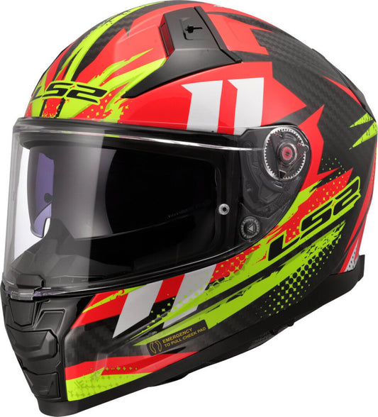 LS2 FF811 VECTOR II C TANTIC RED H-V YELLOW