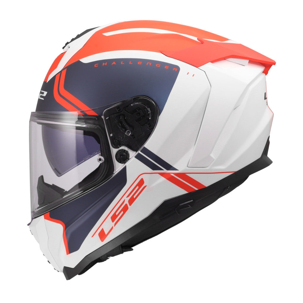 LS2 FF817 CHALLENGER II TITAN WHITE BLUE RED