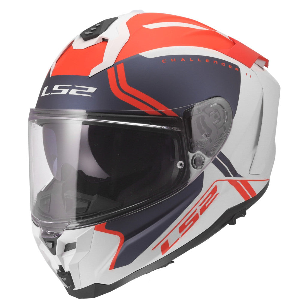 LS2 FF817 CHALLENGER II TITAN WHITE BLUE RED