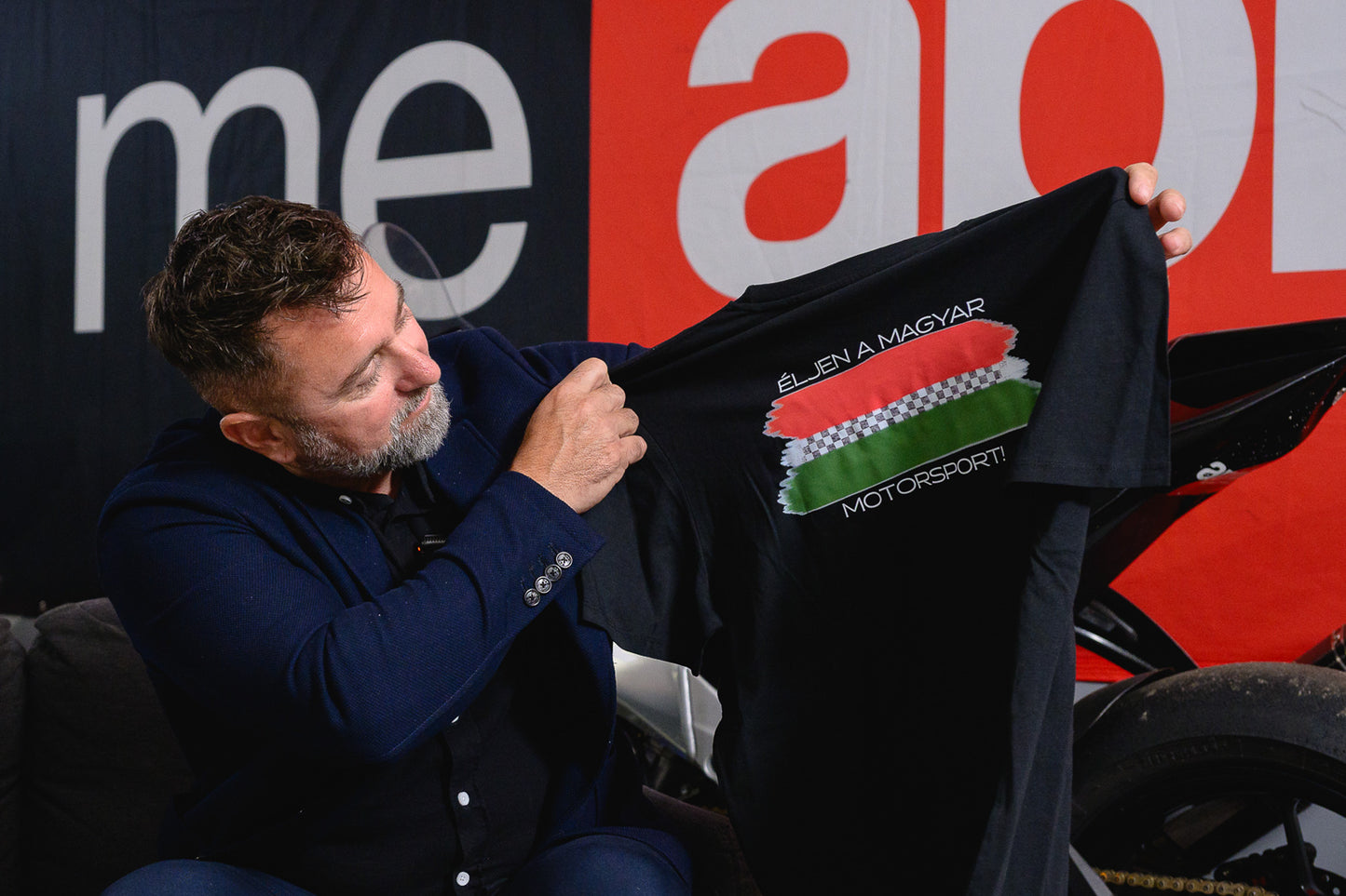 Factory Motors - "Éljen a magyar motorsport!" póló (fekete)