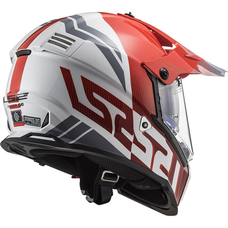 LS2, MX436 PIONEER EVO EVOLVE RED WHITE