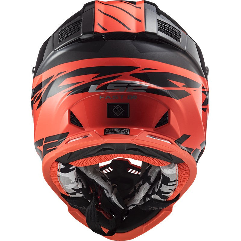 LS2, MX437 FAST EVO ROAR MATT BLACK RED