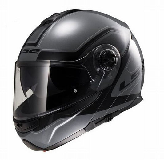 LS2 FF325.2 STROBE CIVIK TITANIUM BLACK S