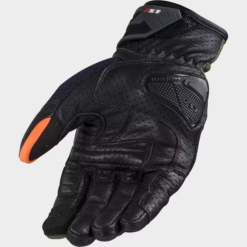 LS2 AIR RAPTOR MAN GLOVES GREEN BLUE H-V