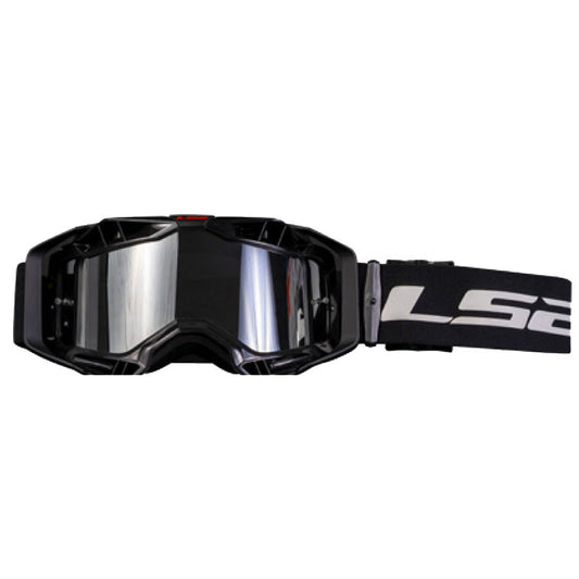 LS2 AURA PRO GOGGLE BLACK WITH IRIDIUM VISOR