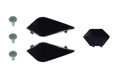 MX701 PEAK SCREWS+COVERS GLOSS BLACK