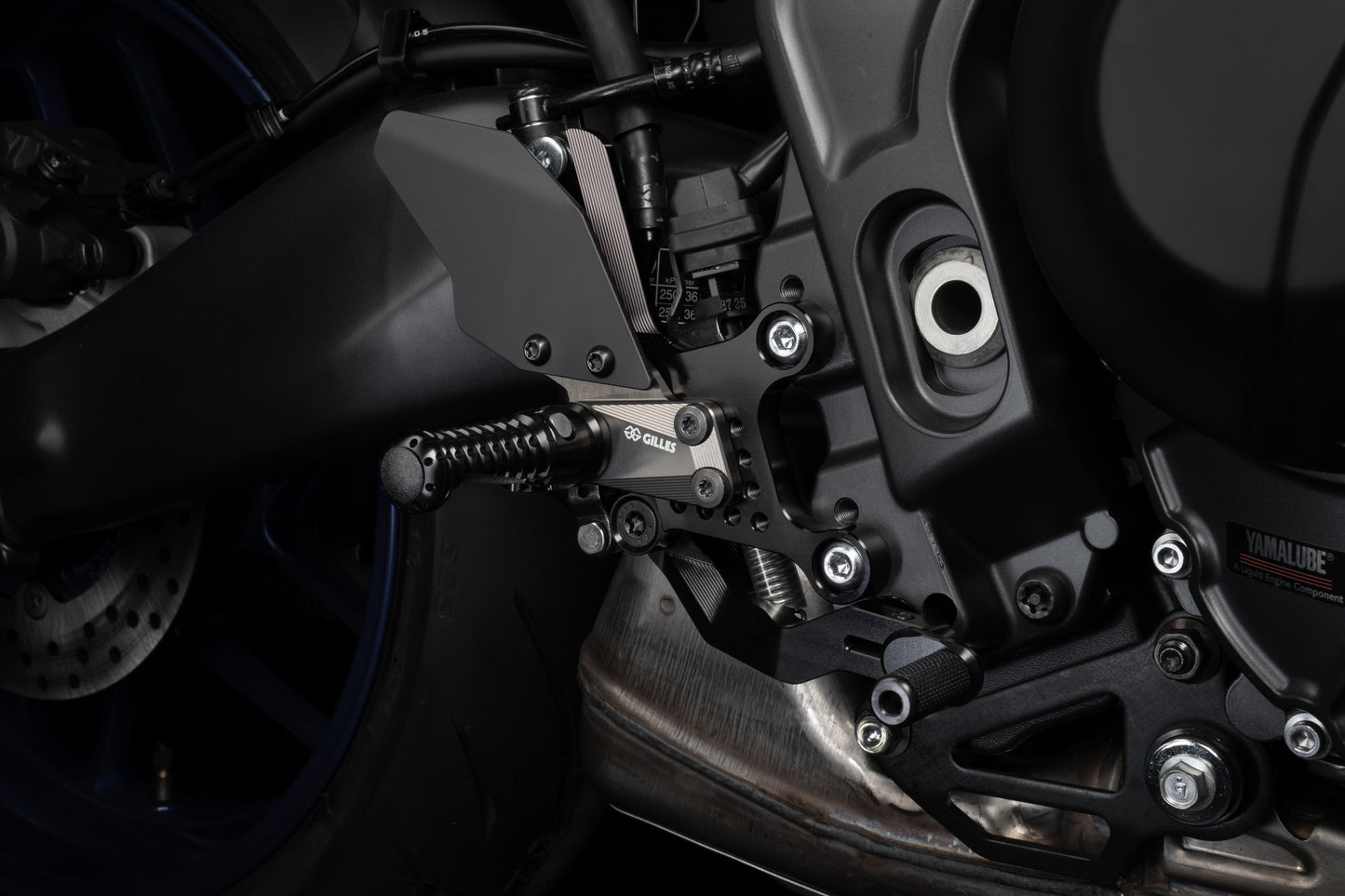 adjustable rearset black