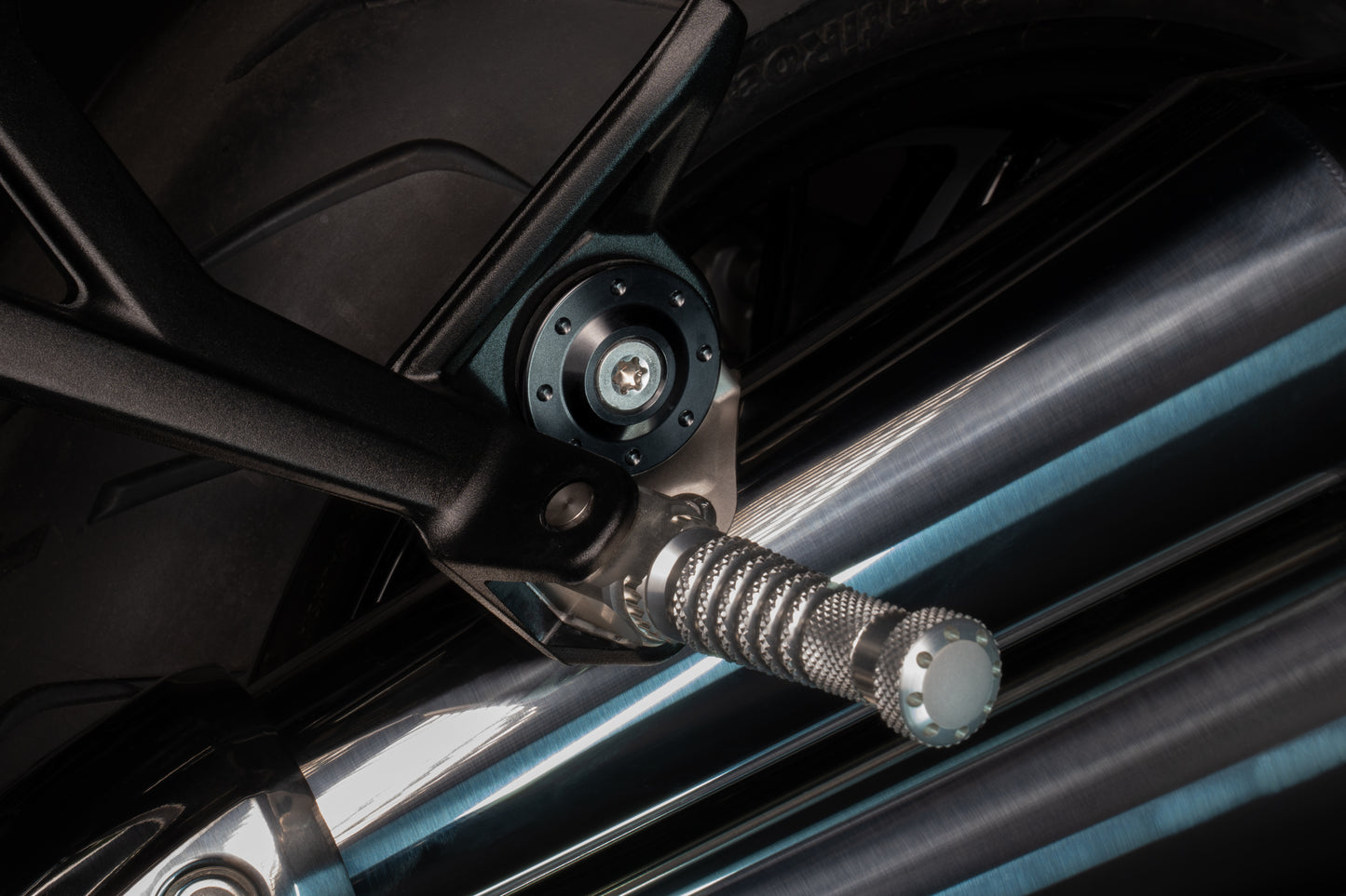 exhaust bracket cover kit black