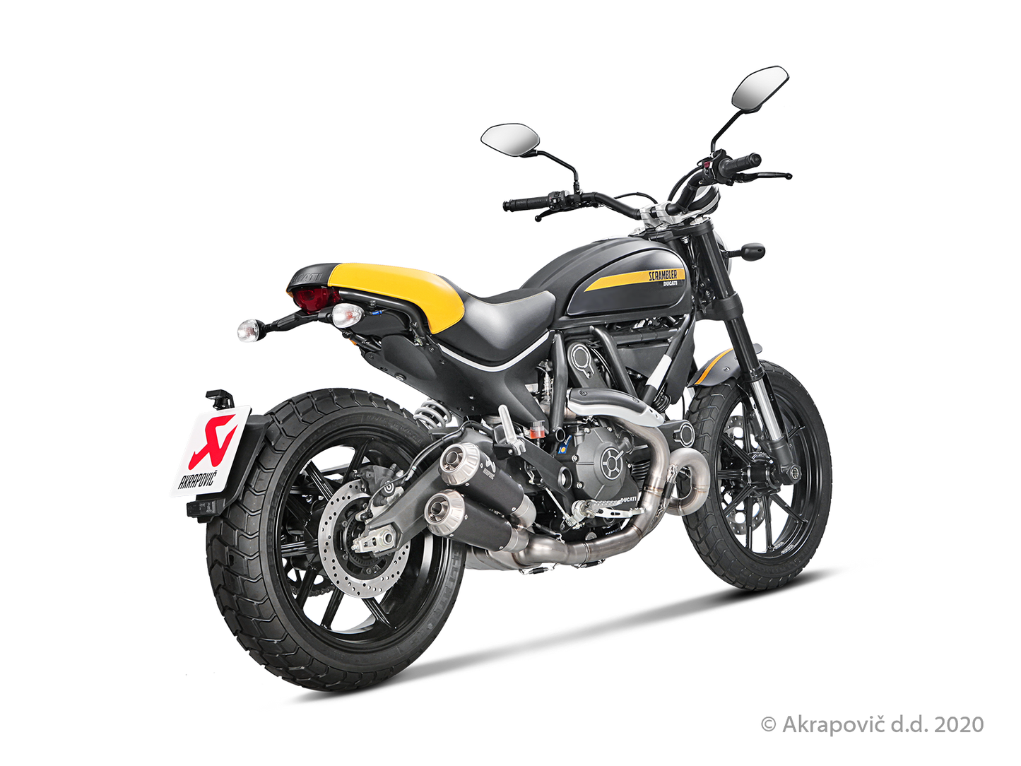 Ducati Scrambler Café Racer Optional Header (Titanium) - (2017/2020)