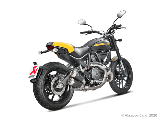 Ducati Scrambler Café Racer Optional Header (Titanium) - (2017/2020)