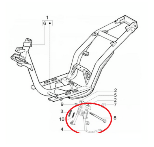 PIAGGIO Támasz