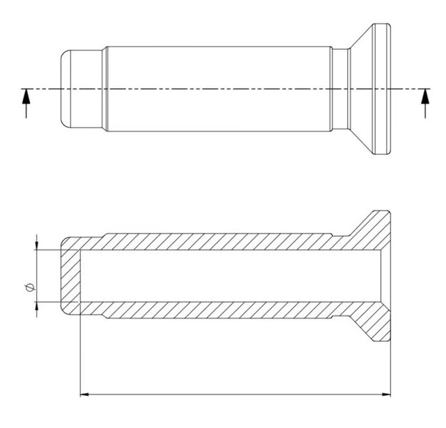 PIAGGIO Markolat Antik Ø 22/22 mm h 120 mm