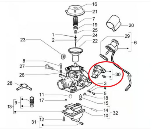 PIAGGIO illesztés PIAGGIO, E-Choke