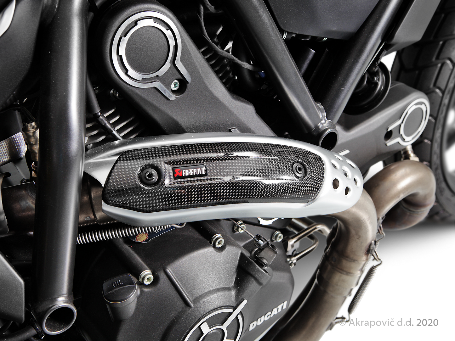 Ducati Scrambler 1100 Heat Shield (Carbon) - (2018/2021)