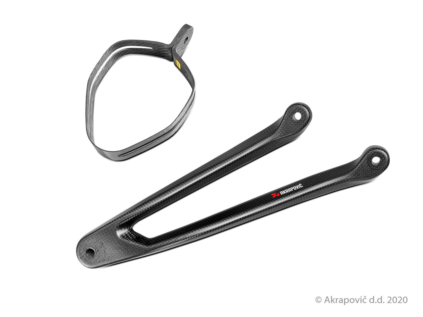 Kawasaki Ninja ZX-10R Muffler bracket with Muffler clamp (Carbon) - (2016/2020)