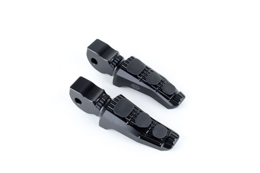 Touring foot peg set, pillion, black