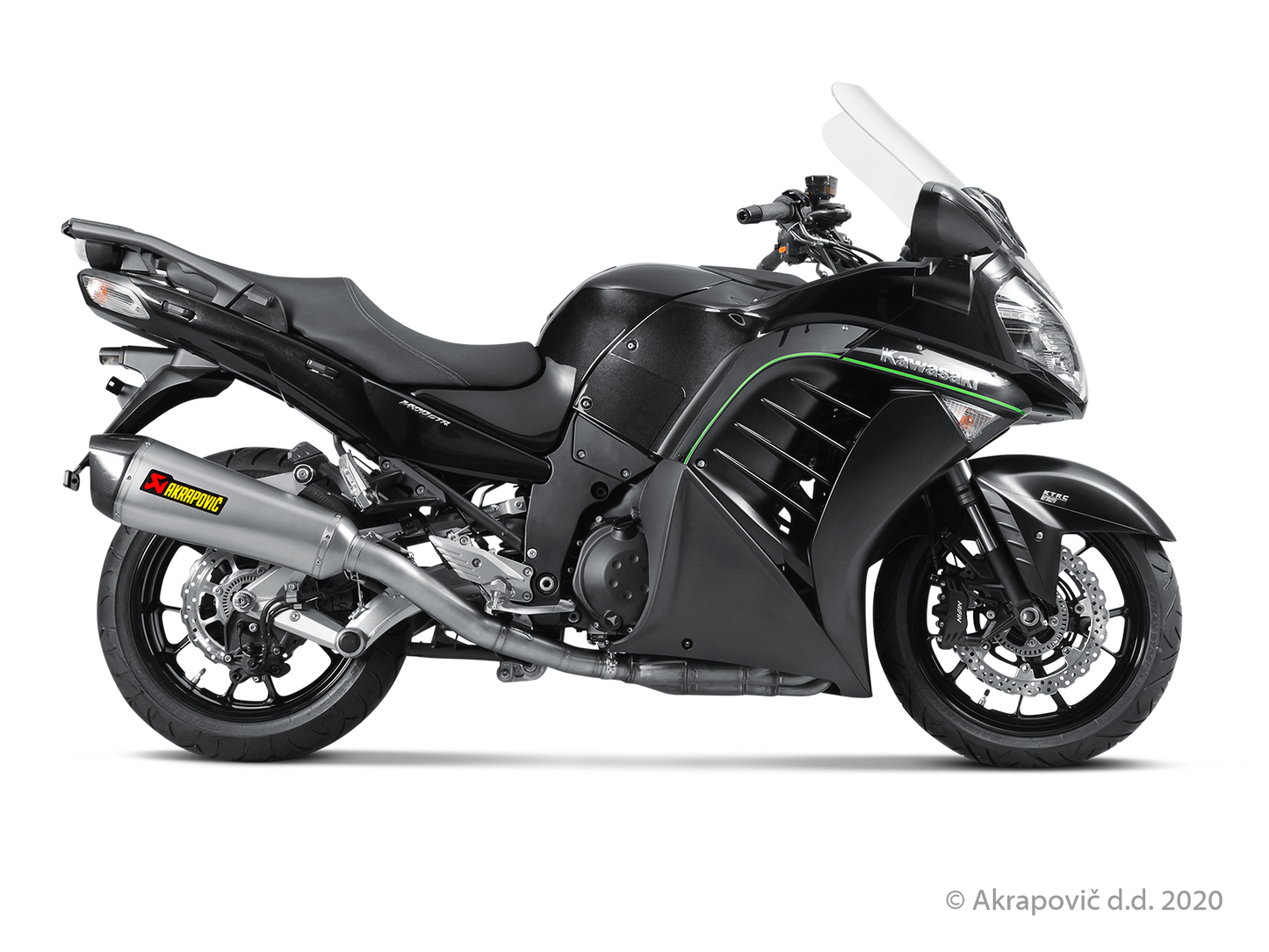 Kawasaki CONCOURS 14 Slip-On Line (Titanium) - (2008/2017)