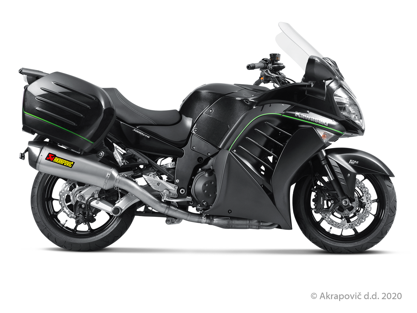 Kawasaki CONCOURS 14 Slip-On Line (Titanium) - (2008/2017)