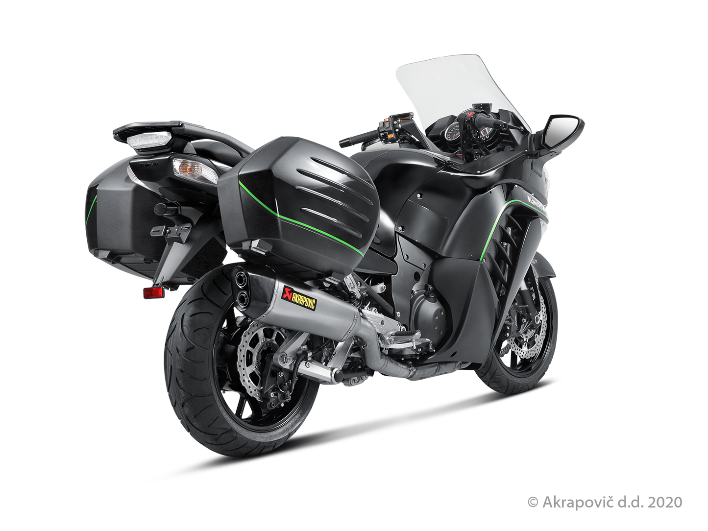 Kawasaki CONCOURS 14 Slip-On Line (Titanium) - (2008/2017)