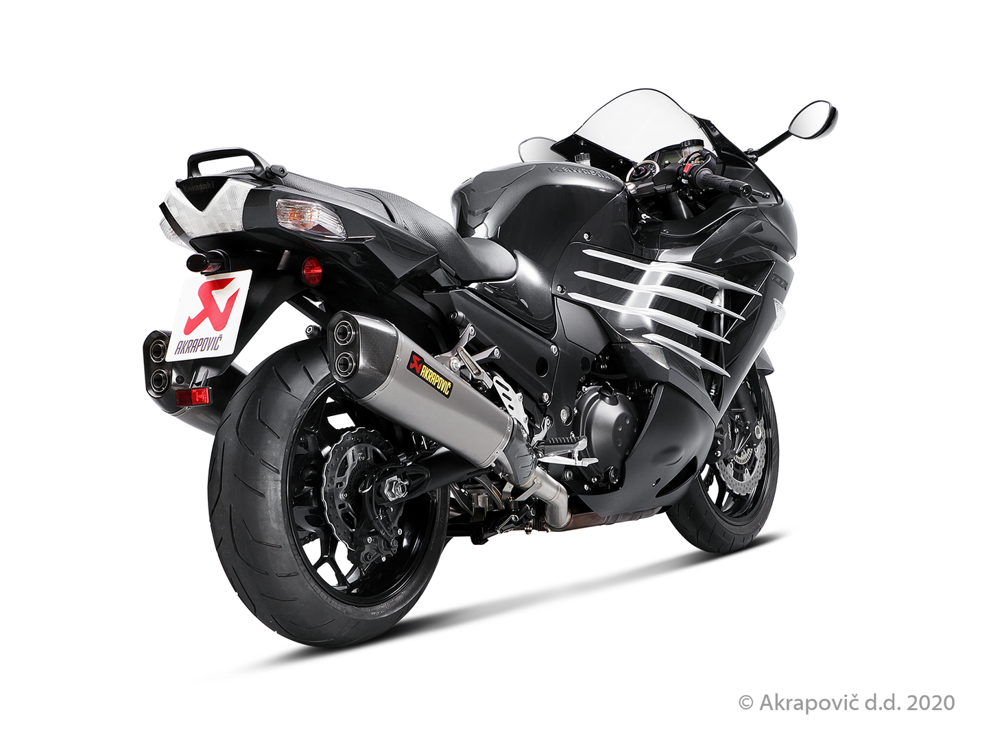 Kawasaki ZZR 1400, ZX14R Slip-On Line (Titanium) - (2012/2020)
