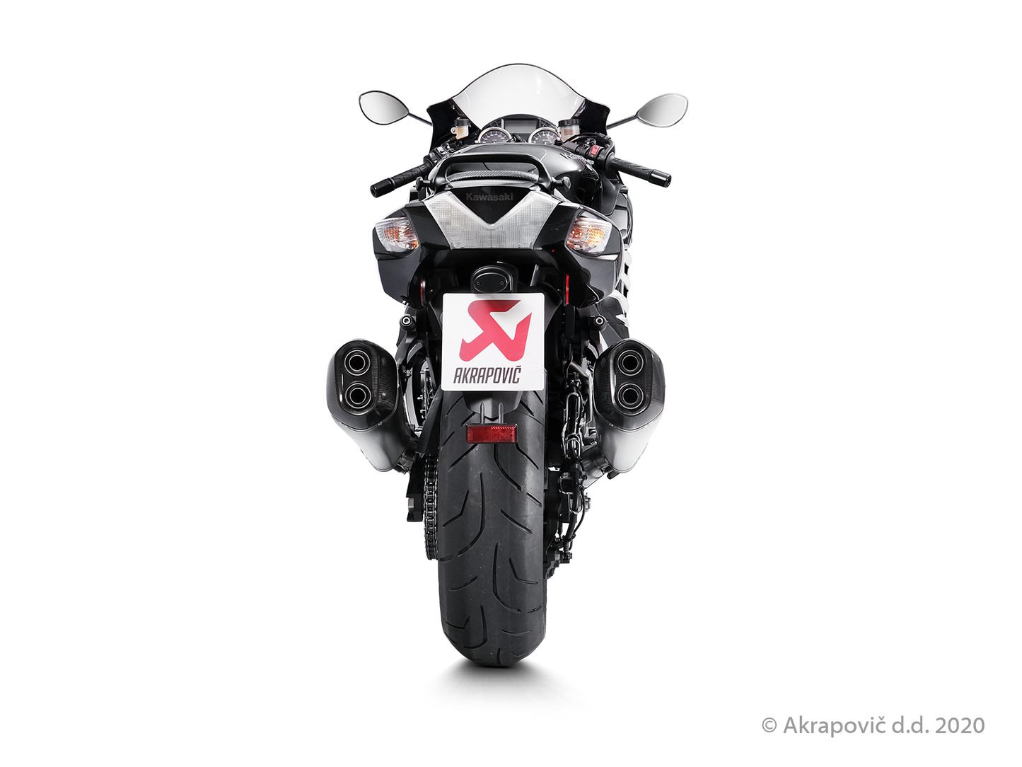 Kawasaki ZZR 1400, ZX14R Slip-On Line (Titanium) - (2012/2020)