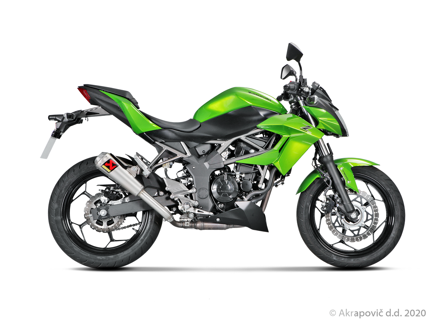 Kawasaki Ninja 125 / Z125 (11kW) Slip-On Line (Titanium) - (2019/2024)