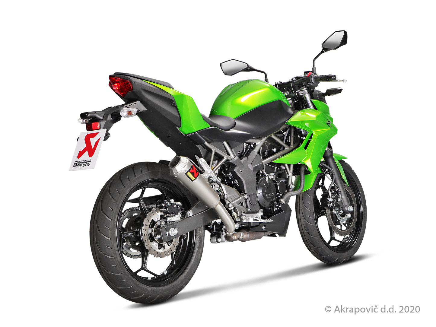 Kawasaki Ninja 125 / Z125 (11kW) Slip-On Line (Titanium) - (2019/2024)
