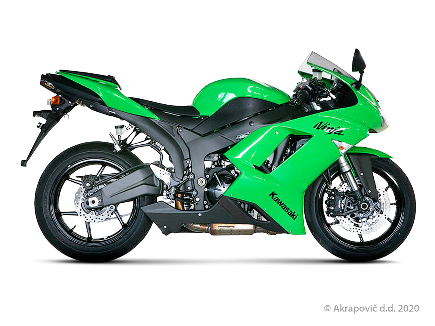 Kawasaki Ninja ZX-6R Slip-On Line (Titanium) - (2007/2008)