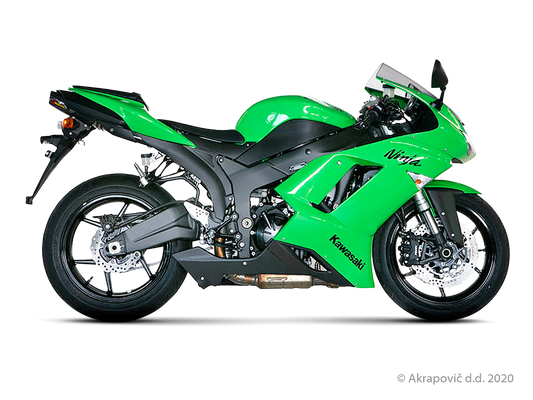 Kawasaki Ninja ZX-6R Slip-On Line (Titanium) - (2007/2008)