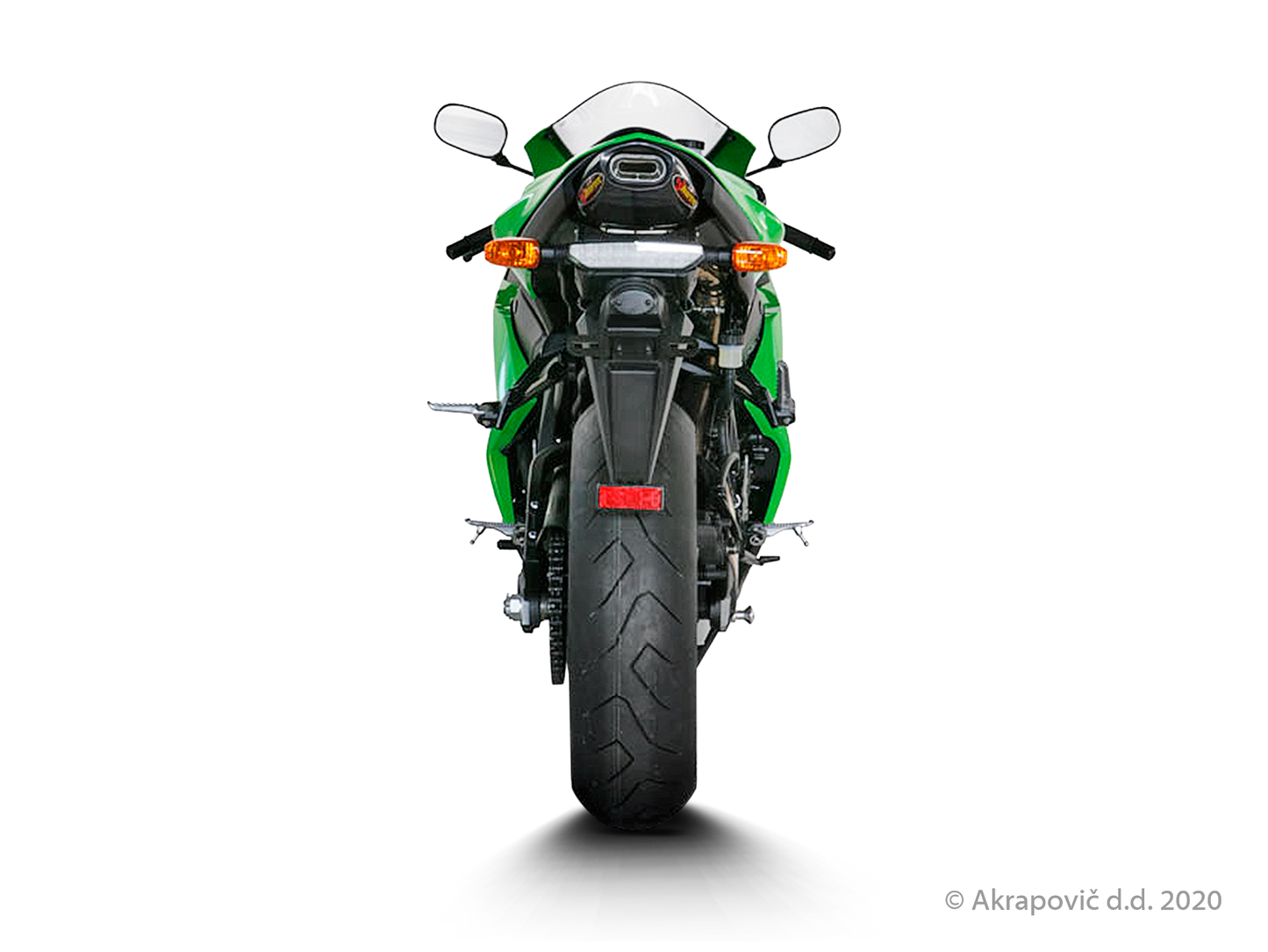 Kawasaki Ninja ZX-6R Slip-On Line (Titanium) - (2007/2008)