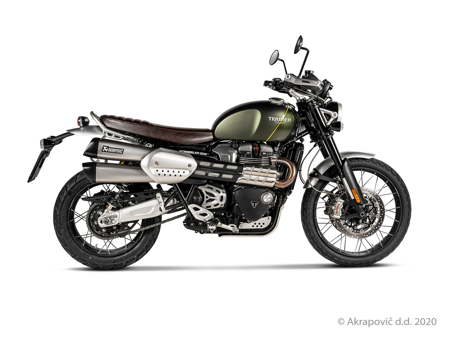 Triumph Scrambler 1200 Slip-On Line (Titanium) - (2019/2020)