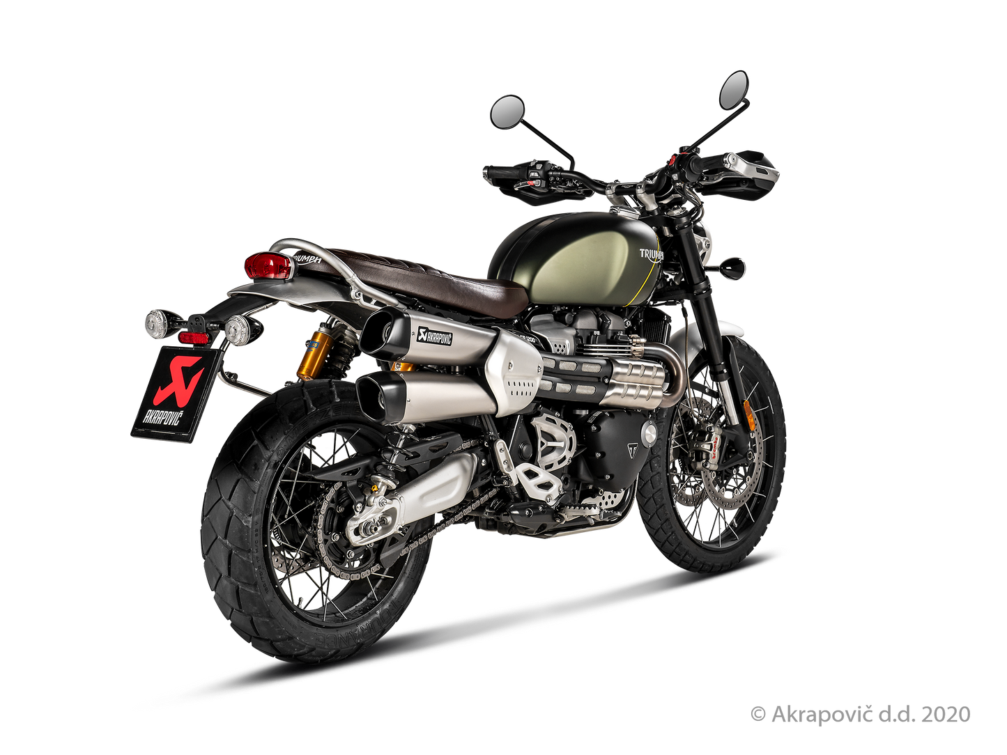 Triumph Scrambler 1200 Slip-On Line (Titanium) - (2019/2020)