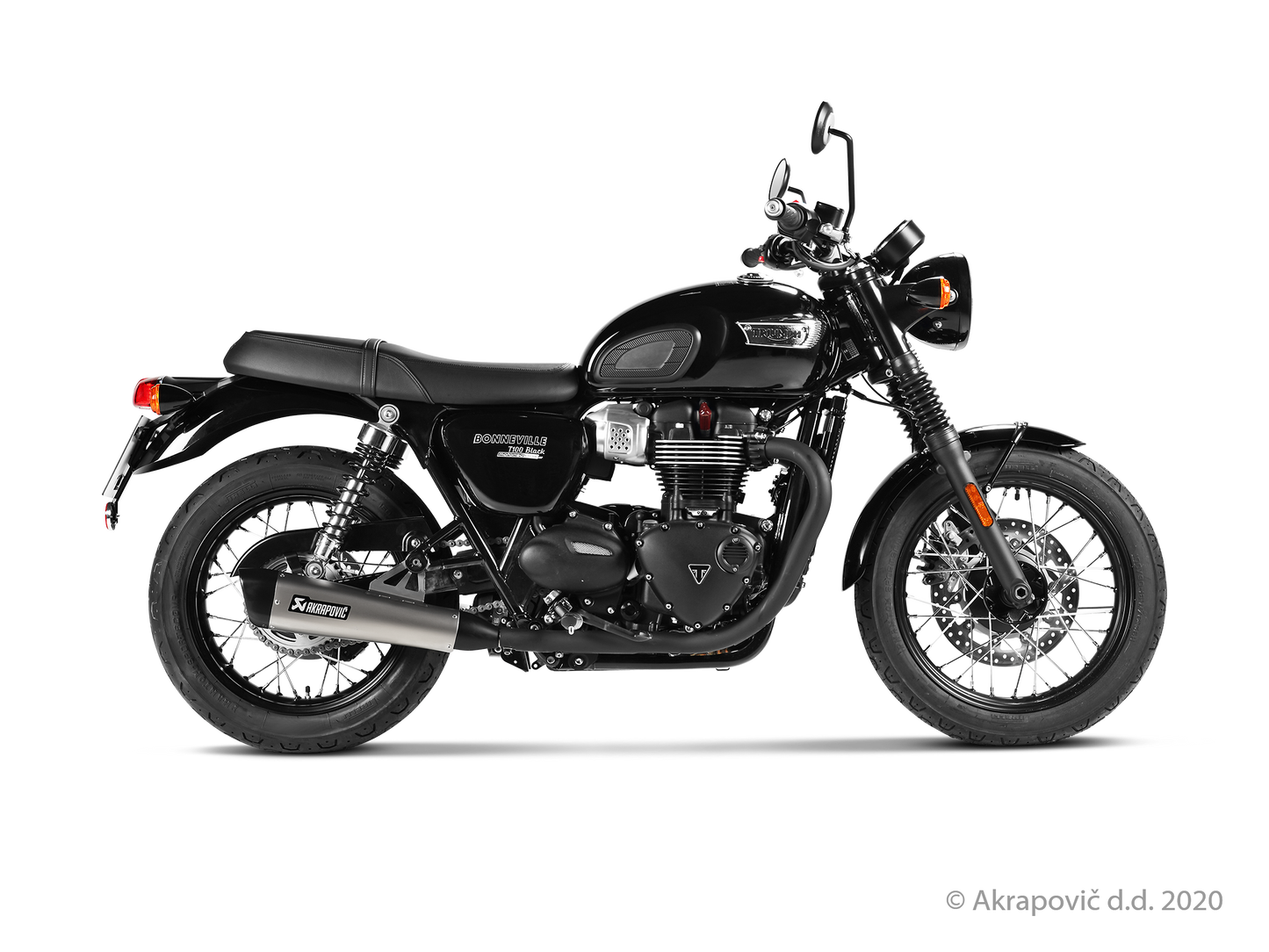 Triumph Bonneville T100 Slip-On Line (Titanium) - (2017/2020)