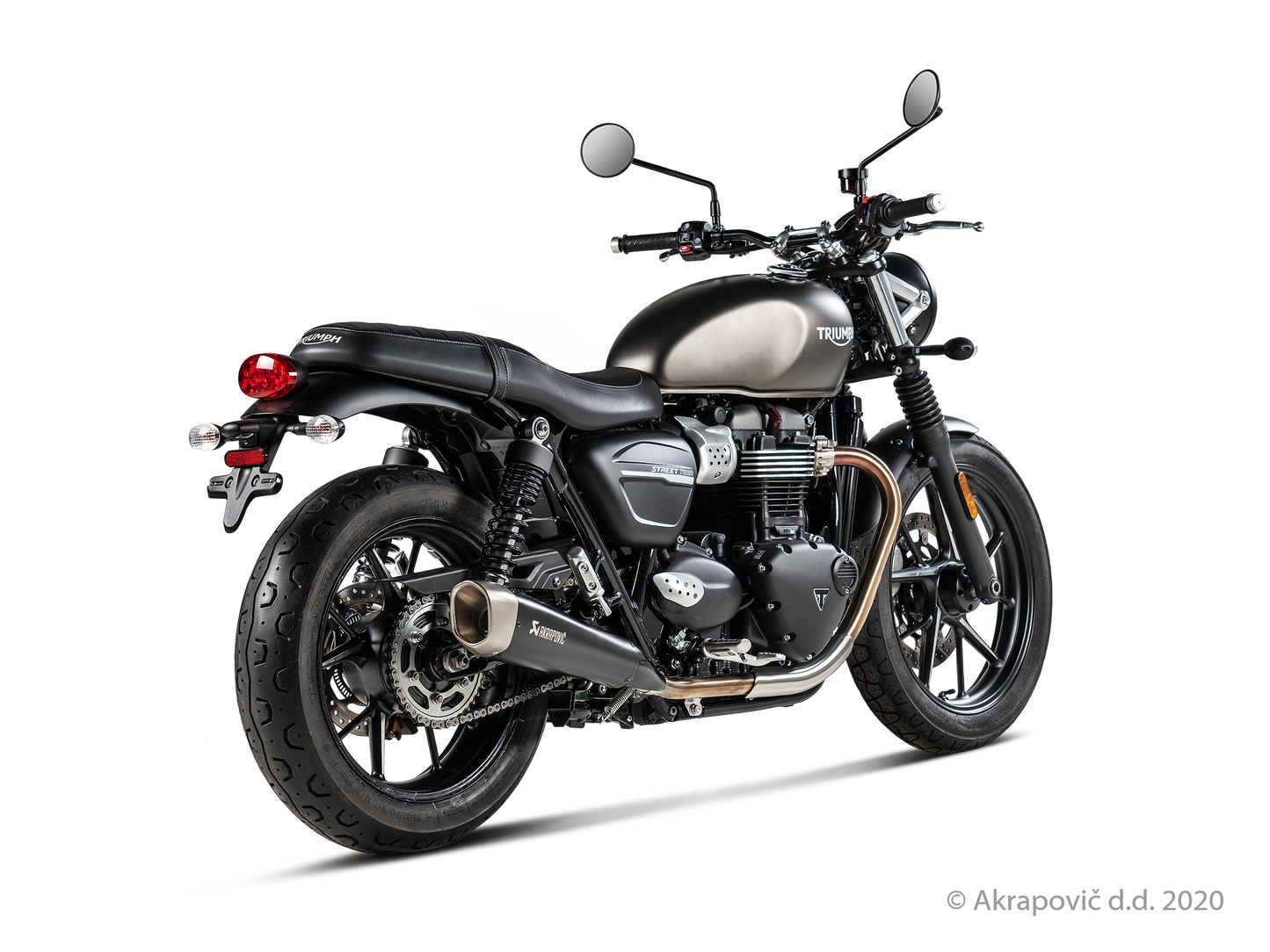 Triumph Street Twin Slip-On Line (Titanium) - (2016/2020)