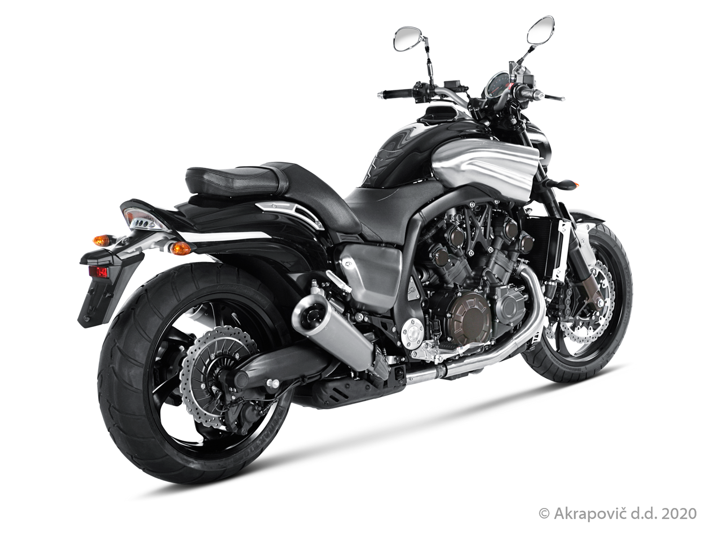 Star Motorcycles VMAX Slip-On Line (Titanium) - (2009/2016)