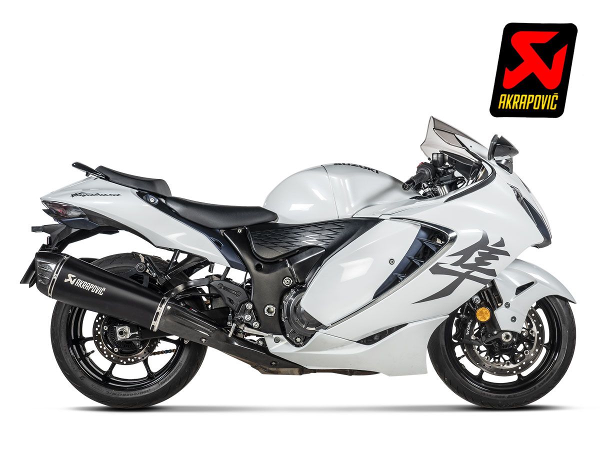 AKRAPOVIC SLIP ON BLACK TITANIUM dobok SUZUKI GSX 1300 R HAYABUSA 2021-2024