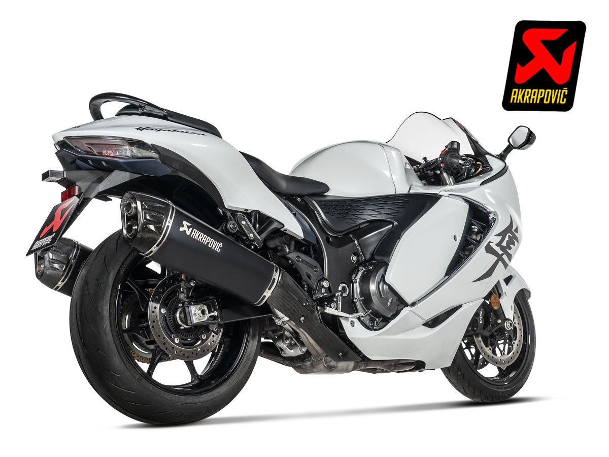 AKRAPOVIC SLIP ON BLACK TITANIUM dobok SUZUKI GSX 1300 R HAYABUSA 2021-2024