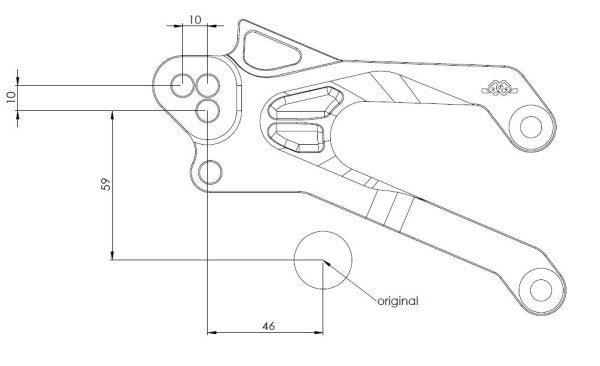lábtartó FXR - Yamaha, YZF-R3 / R25, RH07 (2015 - 2018); Yamaha, YZF-R3, RH12 (2019 - )