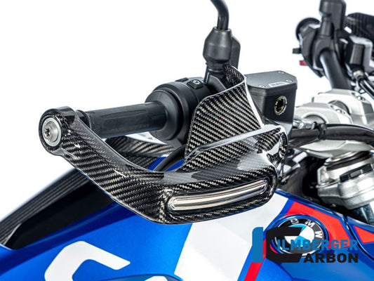 ILMBERGER FÉNYES CARBON magasított JOBB oldali kézvédő irányjelzővel BMW R 1300 GS / ADV 2023-2024