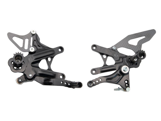 SPIDER adjustable footrest set reverse gear Kawasaki ZX-10R 2016-2023