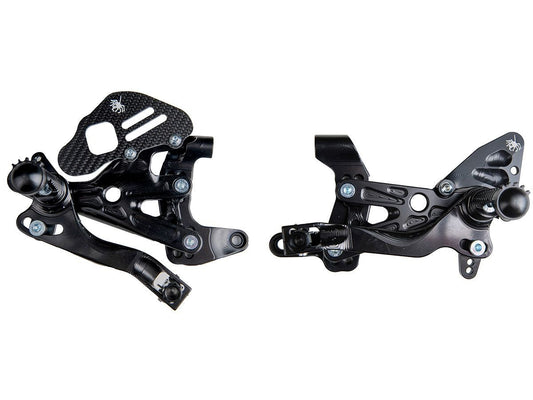 SPIDER EVO reverse gear adjustable footrest set Ducati Panigale V4 / S / R 18-23