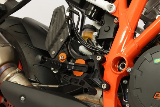állítható lábtartó VCR38GT - KTM, 1290 Super Duke /  R, B1 / B2 (2017 - 2019 ); KTM, 1290 Super Duke / R, A2 / B2 (2014 - 2016); KTM, 1290 Super Duke GT, A1 (2016 - )