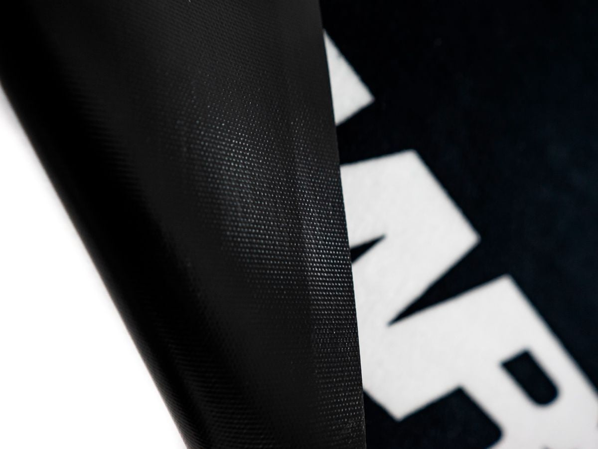 WRS Rectangular Motorcycle Mat - "CAUTION STRONG EMOTIONS"