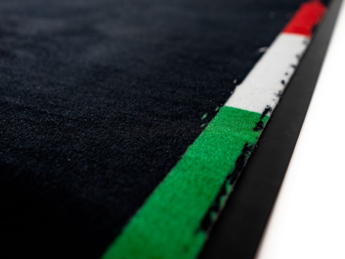 WRS Rectangular motorcycle mat with Italian flag