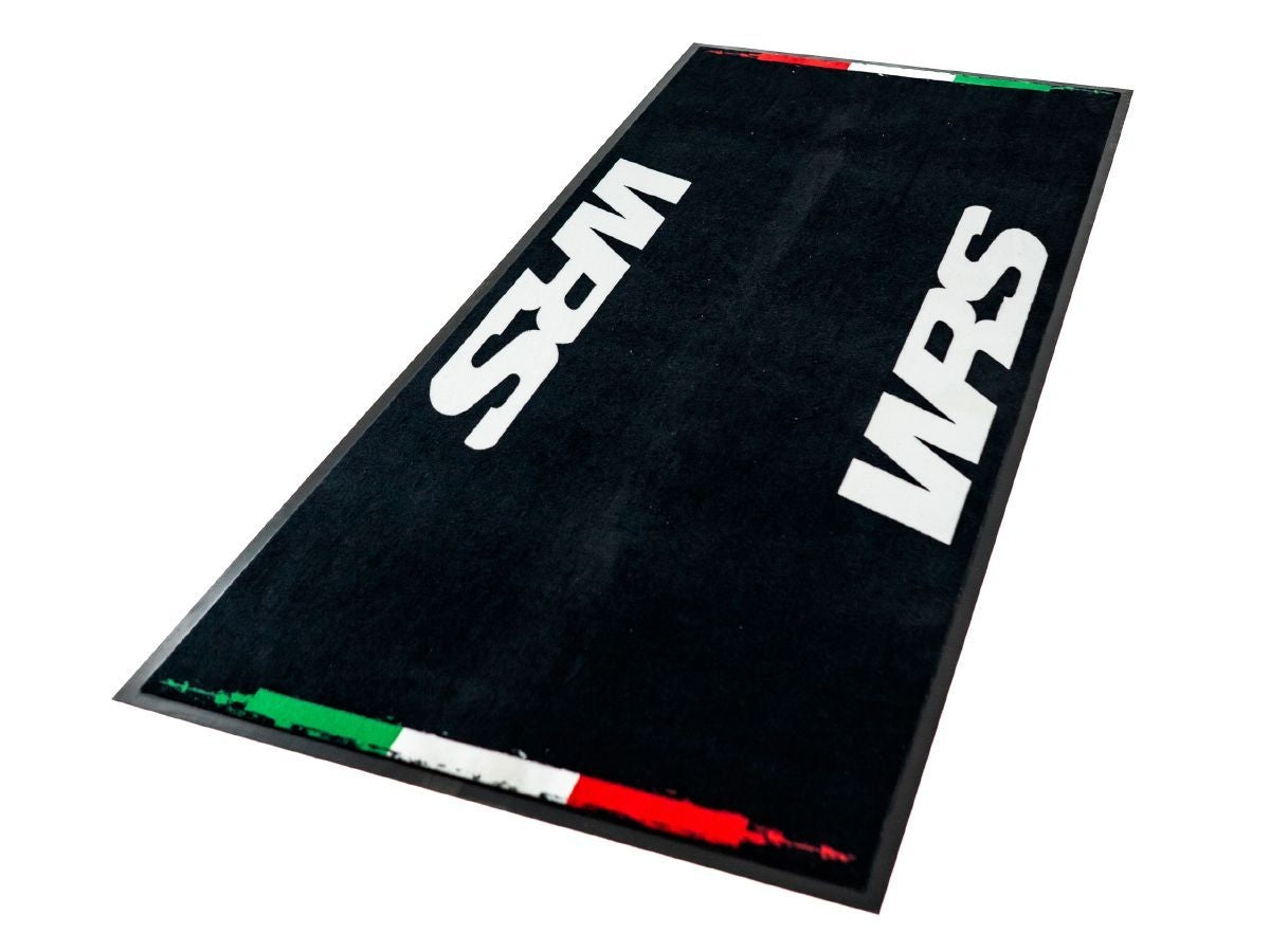 WRS Rectangular motorcycle mat with Italian flag